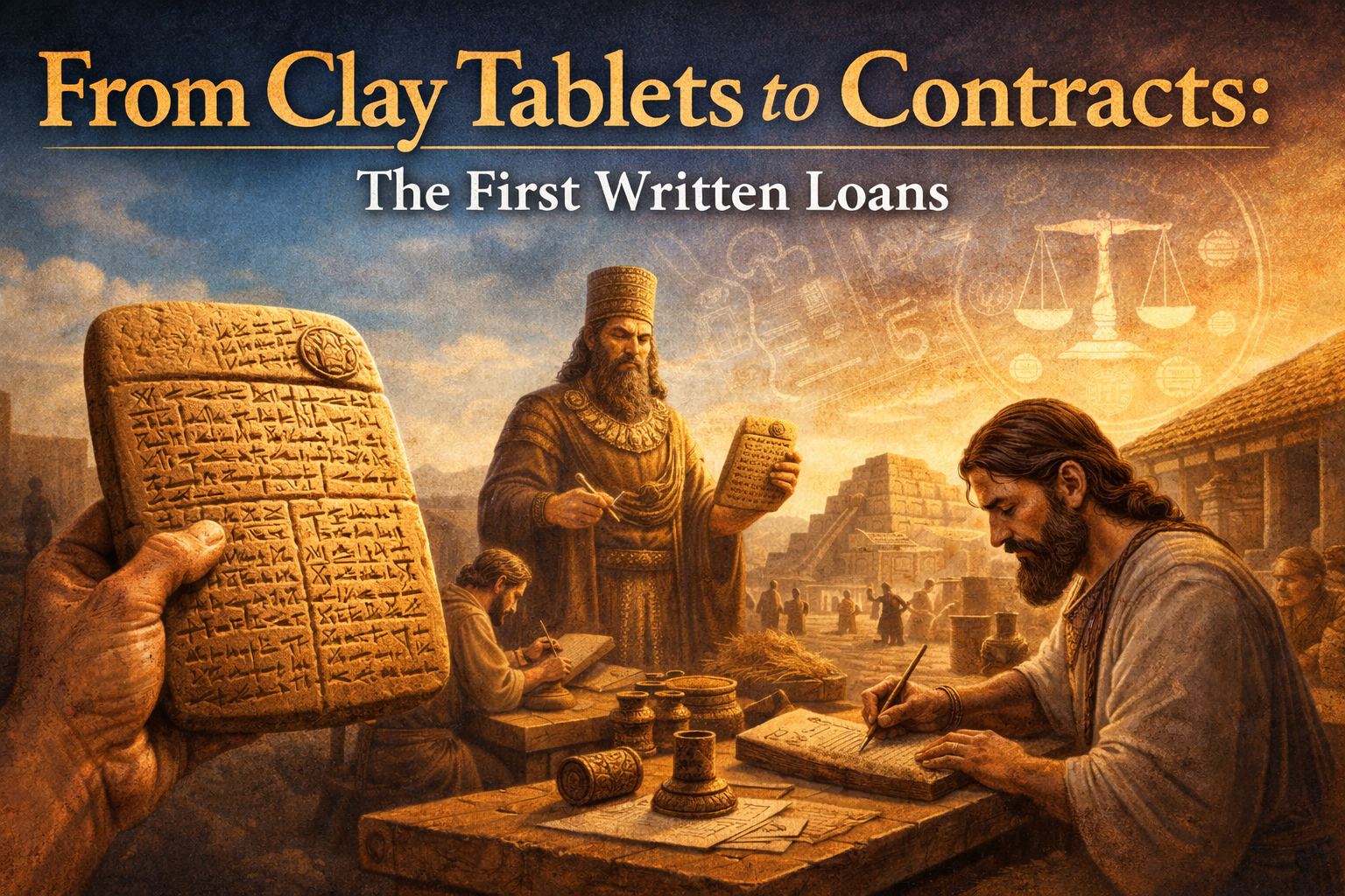 From Clay Tablets to Contracts: The First Written Loans